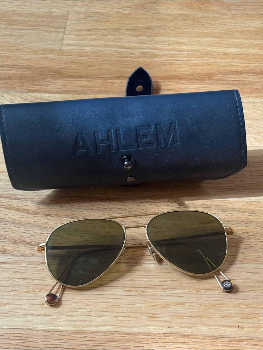 Ahlem Gold Frame aviator sunglasses
